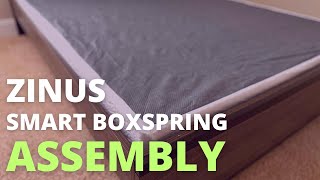 ZINUS 5 Inch Metal Smart BoxSpring Assembly  Full StepbyStep Guide [upl. by Aihppa]