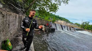 Out fished by a subscriber  Youghiogheny River  Spillway  Smallmouth  ISHTECH [upl. by Hocker]