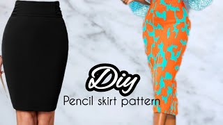 How to draft a basic skirt pattern simplesewingpatternsforbeginners [upl. by Alludba]