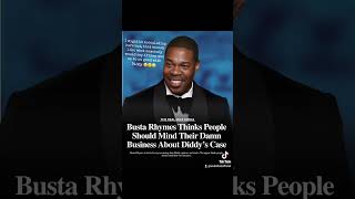 Busta Rhymes is tired of all the Diddy talk 😤 bustarhymes Diddy viral [upl. by Verbenia]