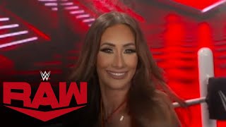 Carmella is supremely confident heading into tonights match Raw Exclusive Feb 6 2023 [upl. by Shwalb71]