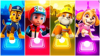 PAW Patrol🤭 Chase 🆚 Ryder 🆚 Rubble 🆚 Skye 🎶 Tiles Hop EDM Rush [upl. by Brucie]