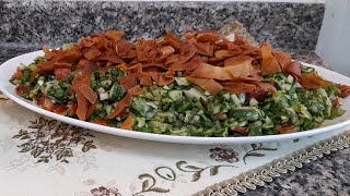 FATTOUSH SALAD RECIPE Ramadan recipe [upl. by Htebizile681]