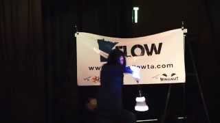 Flowtoys Glow Nunchaku at MinneFlowta Flow Show  Nunchuck Tricks TMNT Style [upl. by Thor]