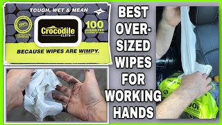 Crocodile Cloth Industrial Cleaning OverSized Wipes Great For Mechanics Handyman Construction Etc [upl. by Alastair]