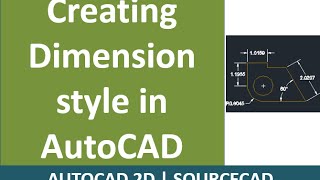 Making Dimension styles in AutoCAD [upl. by Adnawed]