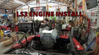 GM CRATE LS3 ENGINE INSTALL Engine Hoist Repair [upl. by Bidget]