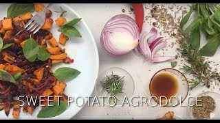 Sweet Potato Agrodolce with Natasha MacAller from her cookbook Spice Health Heroes [upl. by Jonas452]