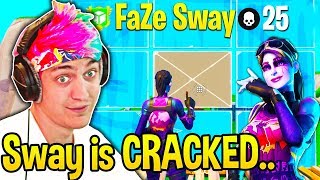 Ninja SPECTATES FaZe SWAY Cant BELIEVE How FAST His 90s and EDITS are [upl. by Tihor892]