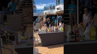 Poolside Bartending Demonstration Highlight 1  Majestic Princess  Princess Cruises [upl. by Imeka]