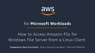 How to Access Amazon FSx for Windows File Server from a Linux Client [upl. by Damalis]