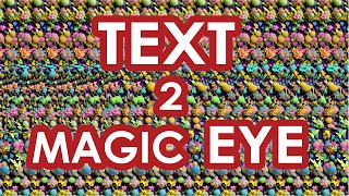 How to create Stereogram from TEXT in 4 minutes  Magic Eye [upl. by Espy]