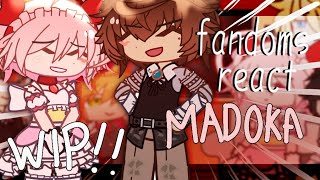 FANDOMS REACT TO EACHOTHER  ꕤ  madoka WIP  creds in desc  ZAZAI [upl. by Gabor]