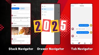 Navigation in React Native Implemented in 20 minutes  Stack  Drawer  Bottom Tab  Latest 2025 [upl. by Hanas]