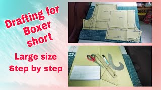 Boxer short Pattern making large size Jane Baccay Vlogs [upl. by Alyam]