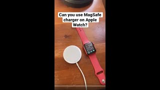 Can you use MagSafe charger on Apple Watch Let’s find out ⌚️🔋👀 Apple magsafe applewatch [upl. by Jonette]