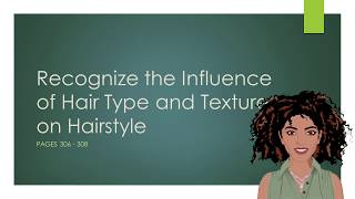 Recognize the Influence of Hair Type and Texture on a Hairstyle [upl. by Ellen849]