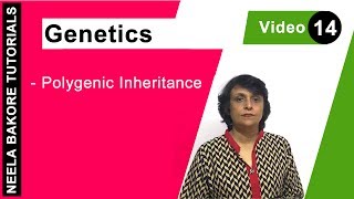 Genetics  Principles of Inheritance amp Variations  NEET  Polygenic Inheritance  Neela Bakore [upl. by Kristan]