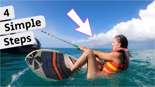 How To Wakesurf 4 Simple Steps for Beginners [upl. by Doroteya952]