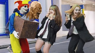 ピエロドッキリハロウィンHalloween Crazy Clown Prank in Japan [upl. by Elston]