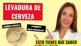 🔸 LEVADURA de CERVEZA 👉 ¿AUMENTA MASA MUSCULAR 💪 ESTOS SON SUS BENEFICIOS 🍺 [upl. by Fiorenze]