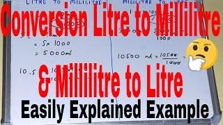 Convert litres to millilitres and millilitres to litreslitre to mililitremilliliters to liters [upl. by Billat]