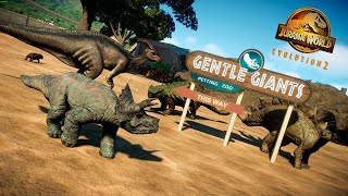 😱 ZONA DE CRÍAS quotGENTLE GIANTSquot 😱  WHAT IF JURASSIC WORLD  JWE 2 [upl. by Vano]