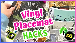 8 AMAZING DIYS Using 1 VINYL PLACEMATS  NEW Dollar Tree DIYS [upl. by Tannenbaum577]