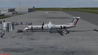 Bombardier Dash 8Q400 Hamilton CYHM to Thunder Bay CYQT P3D v41 [upl. by Gemoets601]