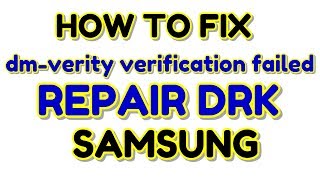 Fix dmverity verification failed samsung  Hindi  हिंदी [upl. by Atteloiv]