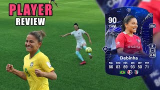 DRIBBLING GODESS 90 TOTY HONOURABLE MENTIONS DEBINHA PLAYER REVIEW  FC 24 Ultimate Team [upl. by Radie817]