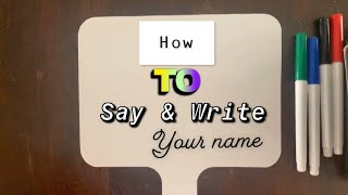 How to say and write your name Ichishkiin Sahaptin [upl. by Bartholomeus]