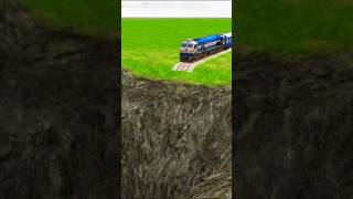 Can I Jump Over the IMPOSSIBLE Bumpy Railroadshorts train railroad [upl. by Led]