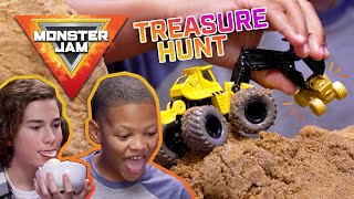 Treasure Hunt 💎 MONSTER JAM Revved Up Recaps  Episode 3 [upl. by Aleedis]