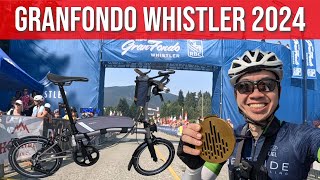 RBC GranFondo Whistler Forte 2024 on a Brompton Folding Bike  Ride Vlog [upl. by Ecinnej]