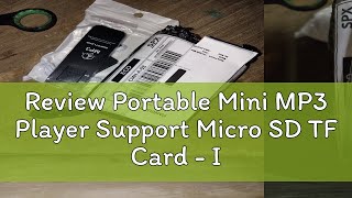 Review Portable Mini MP3 Player Support Micro SD TF Card  IRS9  Black [upl. by Llered]