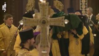 Relics of St Martyr Patriarch Tikhon gather Orthodox Bishops of the Moscow Patriarchate [upl. by Lenna]