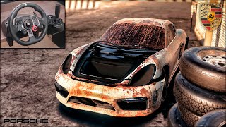 Rebuilding a PORSCHE 718 Cayman GTS  NFS HEAT  LOGITECH G29 Gameplay [upl. by Florie]