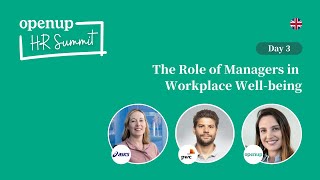 HR Summit  The Role of Managers in Workplace Wellbeing [upl. by Enitsenre38]