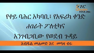 የቀይ ባህር አካባቢ፣ የአፍሪካ ቀንድ ሐገራት ፖለቲካ እና አንገብጋቢው የወደብ ጉዳይ  Sheger Cafe [upl. by Leod]