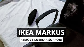 Ikea Markus Lumbar Support Removal  Step By Step Process [upl. by Ender]