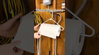 DIY paper towel holder Perfect for the garage diy hometips project dadlife tools [upl. by Gnov]