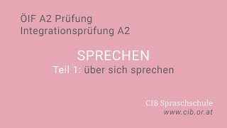 Mündliche ÖIF A2 Prüfung Sich vorstellen [upl. by Isus]