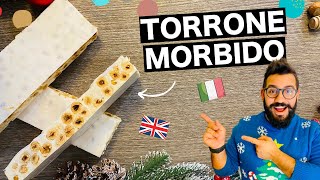 TORRONE MORBIDO alle nocciole  FATTO in CASA veloce e facile ENG subs [upl. by Uile737]