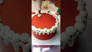 Christmas cake🌲🎂cake shorts shortsfeed cakedecorating cakedesign youtubeshorts ytshortsviral [upl. by Noonan151]