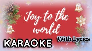 Joy to the World Karaoke Christmas Instrumental Music with Lyrics  Karaoke Christmas Song for Kids [upl. by Grannias]