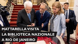 Mattarella visita la Biblioteca Nazionale [upl. by Booth]