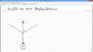 Physik  Kräfte an einer Straßenlaterne [upl. by Dnaltruoc]