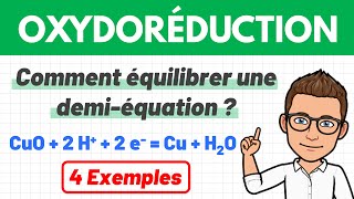 Comment équilibrer une demiéquation électronique  Oxydoréduction  1ère spé  Chimie [upl. by Nnaerb388]