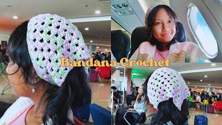 Crochet Bandana  Headscraf Tutorial [upl. by Doralynne]